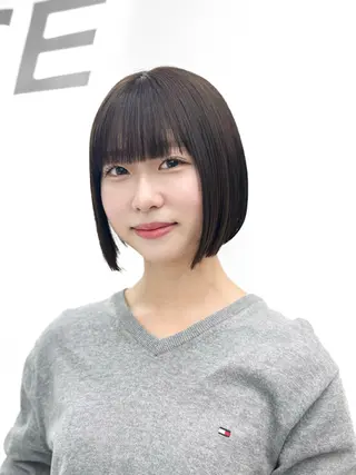 ショート カラー ヘアアレンジ 縮毛矯正🤍 盛れるボブ/ひかりのヘアスタイル