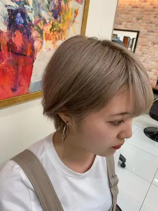 ショート 韓国レイヤー 池田一之のヘアスタイル