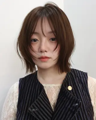 ショート 韓国レイヤー／透明感 カラー🍀*そらのヘアスタイル