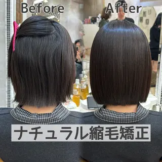 ショート パーマ 縮毛矯正/艶髪/ 透明感カラー/たくまのヘアスタイル