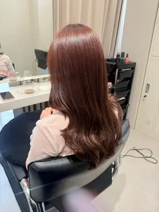 ロング カラー haru 髪質改善サロンのヘアスタイル