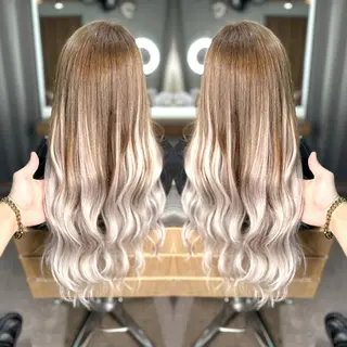 ロング カラー ヘアアレンジ メンズ 韓国ヘアならお任せ♡ 馴染ませ達人👸yuのヘアスタイル