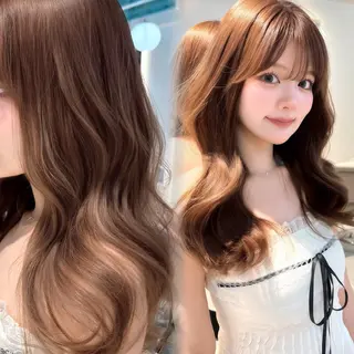 セミロング 顔周り/レイヤー/ 銀座/kaede🎀のヘアスタイル