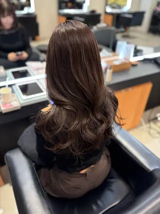 セミロング 髪質改善・水素カラー ARIA（ému）のヘアスタイル
