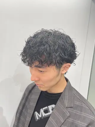 パーマ メンズ 京都河原町 メンズパーマ助川龍哉のヘアスタイル