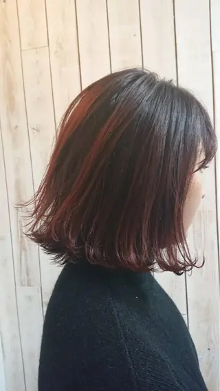 ミディアム カラー stylist YUKIのヘアスタイル