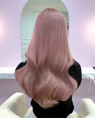ロング カラー ハイトーンカラー💞 くるみ🎀のヘアスタイル