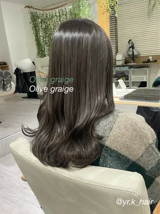 ロング カラー 赤味消し.髪質改善 🌿𝘠𝘜𝘙𝘐のヘアスタイル