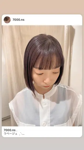 ショート サトウ ナナのヘアスタイル