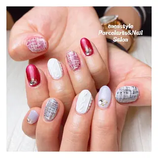 ミディアム ネイル 🐾enen style 🐾のネイルデザイン
