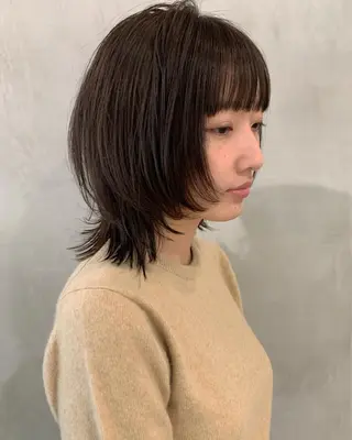 ミディアム カラー アンニュイヘア🪽 ayumiのヘアスタイル