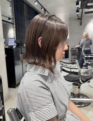 ショート カラー ヘアアレンジ 艶髪縮毛矯正/透明感 カラー/YUKAのヘアスタイル