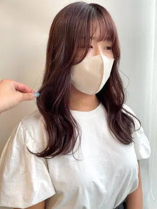 ロング カラー 山口 莉奈のヘアスタイル