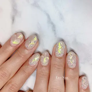 ネイル モチの良さ◉ フィルインネイル♡のネイルデザイン