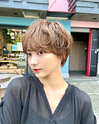 ショート カラー お悩み解決ショート/ 似合わせカット/といのヘアスタイル