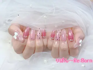 ミディアム りぼん Re:Bonrのネイルデザイン