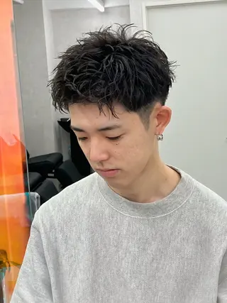ショート パーマ メンズ スパイキーショート 浦和メンズ美容師のヘアスタイル