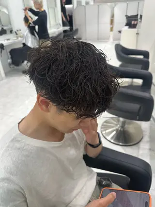 ショート パーマ メンズ 🐺韓国風メンズ特化 あさひ🐺のヘアスタイル