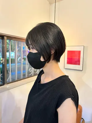 ショート 透明感カラー 美髪矯正💎momoのヘアスタイル