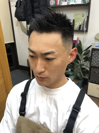 ショート メンズ 男を磨く Barber オオキのヘアスタイル
