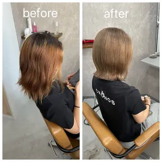 カラー Maison Toi 山﨑 麻生のヘアスタイル