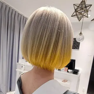 ショート ハッシュカット/ ハイトーン/たくみのヘアスタイル