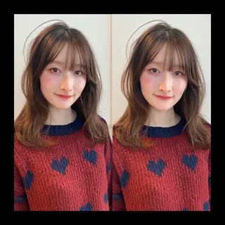 ミディアム カラー mai / linoah˚✧のヘアスタイル
