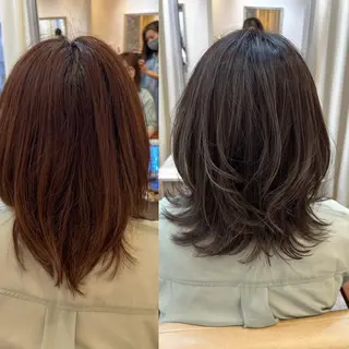 カラー 石川 由美子のヘアスタイル
