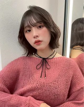ミディアム 🩵レイヤー/ショー ト/🫧harukaのヘアスタイル