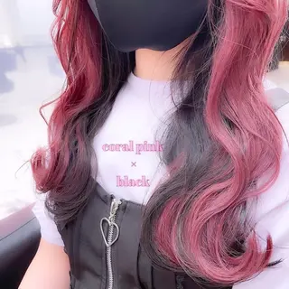 ロング カラー 𝘳𝘺𝘰𝘬𝘢 髪質改善／ブリーチのヘアスタイル