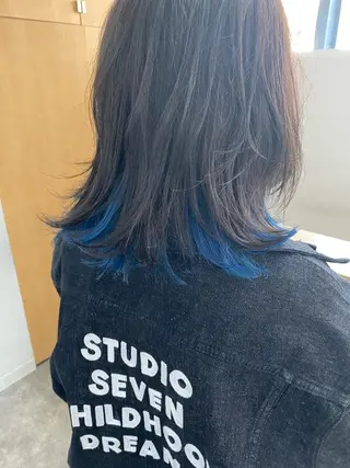 ミディアム 森貴裕/ニュアンス パーマ/オリーブのヘアスタイル