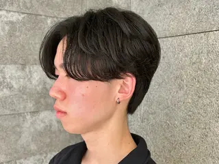 ショート パーマ メンズ 木村 明日美のヘアスタイル