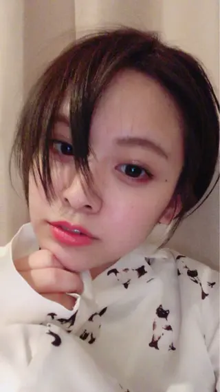 ショート カラー パーマ ヘアアレンジ 髪質改善/韓国風 レイヤー/田村祐樹のヘアスタイル