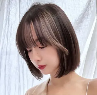 ミディアム むっちー/超高濃度 水素髪質改善サロンのヘアスタイル
