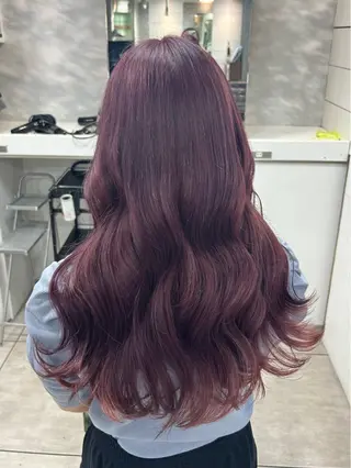 ロング カラー 濱田 佳奈映のヘアスタイル