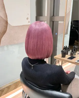 ショート カラー ツヤ髪/透け感ヘア 💎Nokaのヘアスタイル