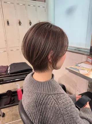 ショート 🩵透明感カラー ボブ/ショート🩵のヘアスタイル