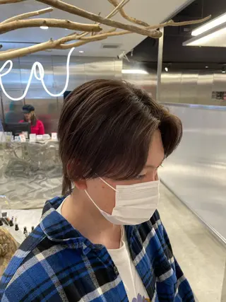 ショート カラー メンズ フェザーショート⚡️ REONのヘアスタイル