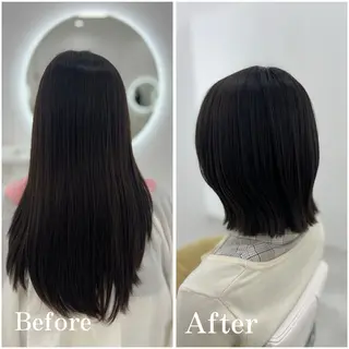 ミディアム ✄﻿aini天王寺 ✄﻿ゆ乃のヘアスタイル