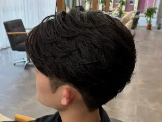 ショート momo🎀毛流れ パーマ/🚹限定のヘアスタイル