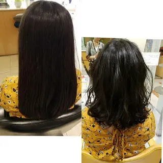 ミディアム 美谷添（ミヤゾエ） まどか大人ヘアサロンのヘアスタイル