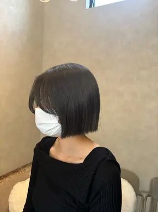 ミディアム ボブ/レイヤー/暖色 カラー/モモカ🎀のヘアスタイル