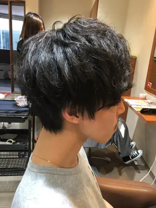 パーマ メンズ 萩原 凌✄のヘアスタイル