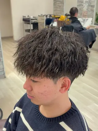 ショート パーマ メンズ 後藤 一孝のヘアスタイル