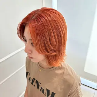 ミディアム カラー ヘアアレンジ 和田ねいろ/ モデル募集中のヘアスタイル