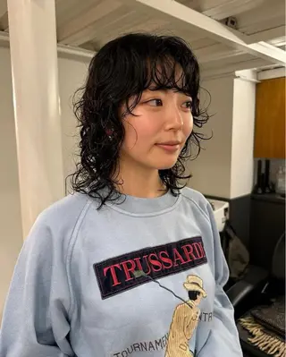 ミディアム パーマ 原宿/くるくるパーマ 🌴yacoのヘアスタイル