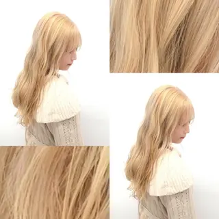 ロング カラー ヘアアレンジ ネイル マツエク・マツパ アイブロウ 【メンズサロン】 BLUCK 横浜のヘアスタイル