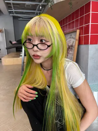 ロング 褒められる ハイトーン⭐️カノンのヘアスタイル