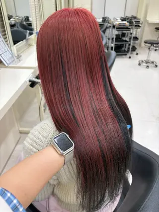 セミロング カラー ヘアアレンジ 💟RINNA 艶カラー💟のヘアスタイル