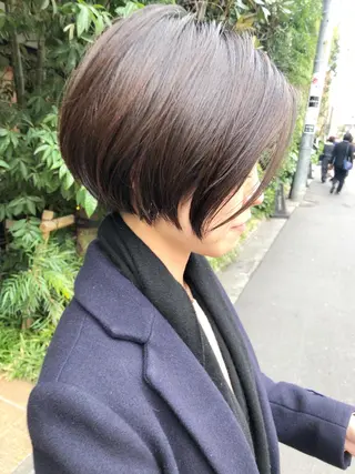ショート カラー すきバサミを使わない カット✂️✨郡司泰之のヘアスタイル